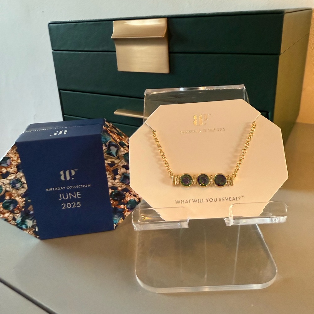 BP Bomb Party June Birthday Necklace Alexandrite Gold Necklace Lost In Your Love